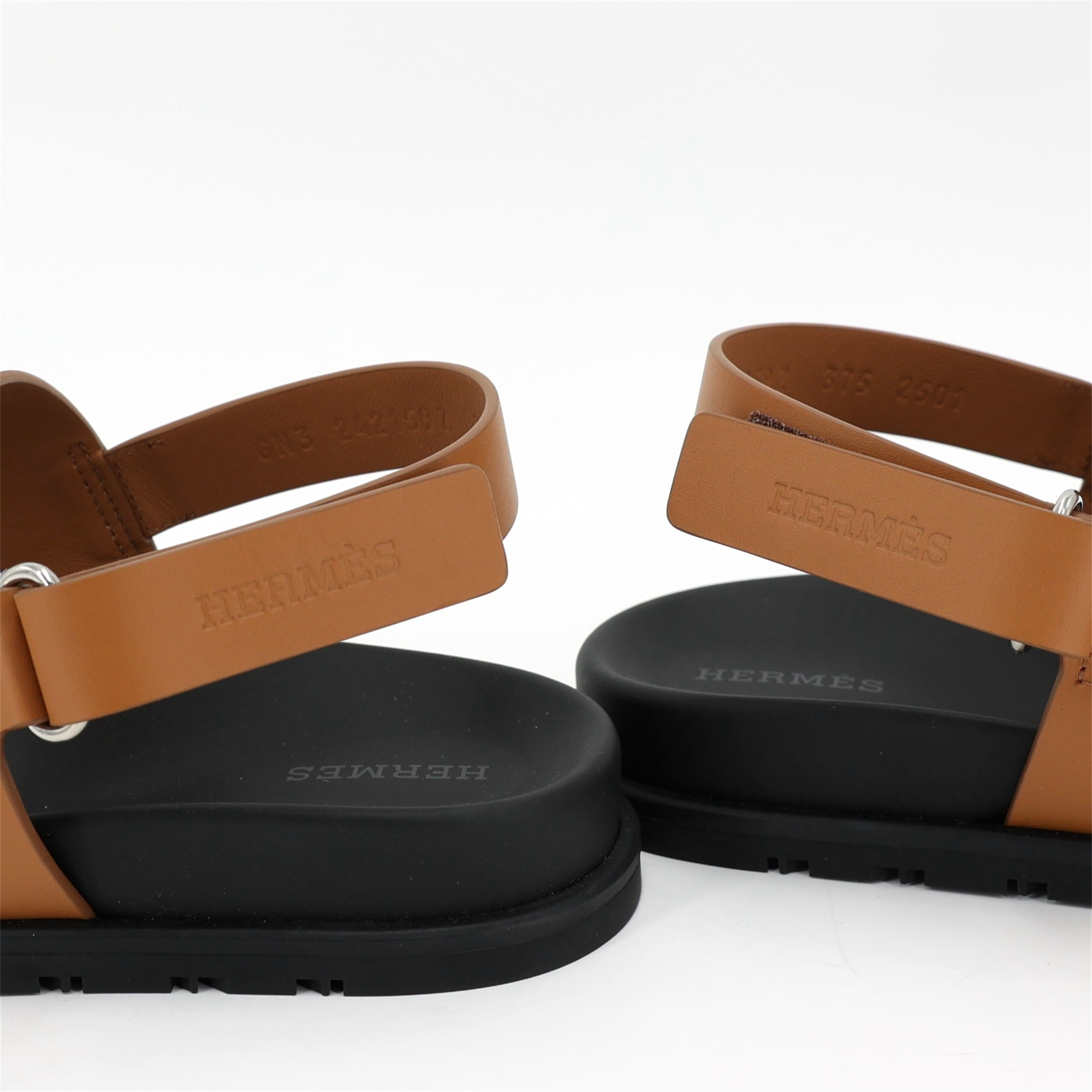 ランク N 新品 HERMÈS エルメス サンダル ジニアス ナチュラル (27