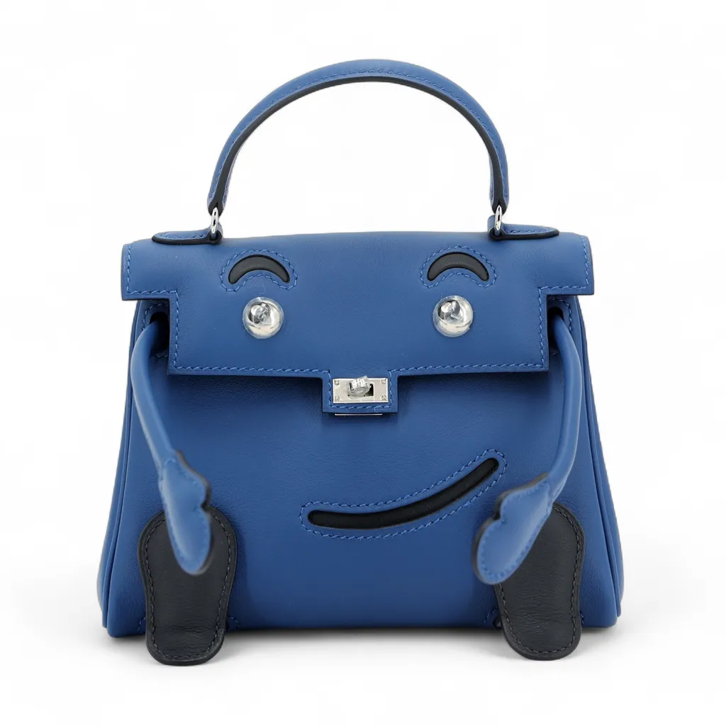 ランク N 新品 HERMÈS エルメス 限定品 ケリードール ブルータイ (P5