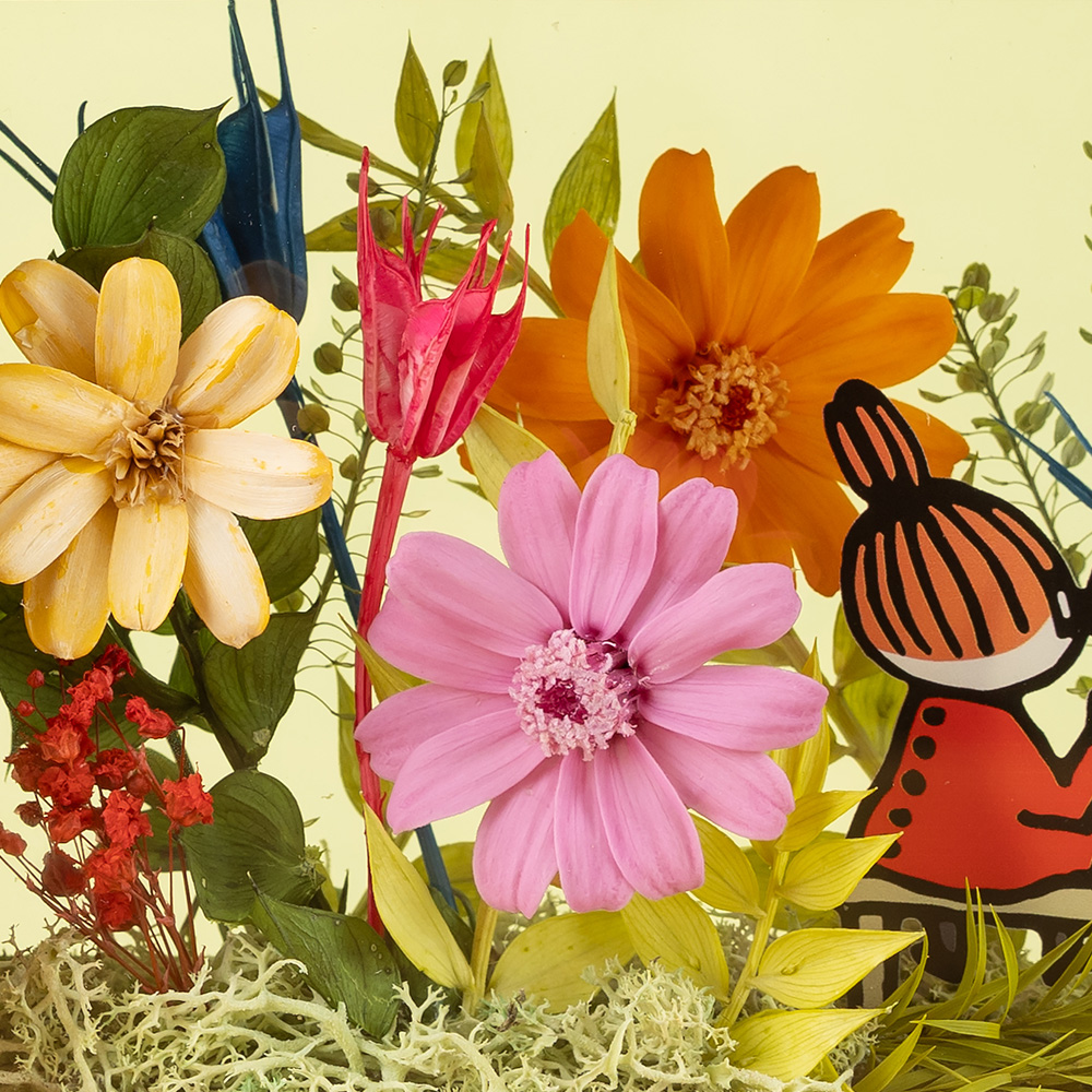 ムーミン プリザーブドフラワー「フラワーフレーム（横長） リトルミイ