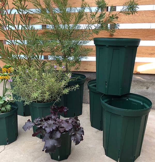 園芸ネット本店｜スリット鉢8号ロングタイプ CSM-240L（モスグリーン