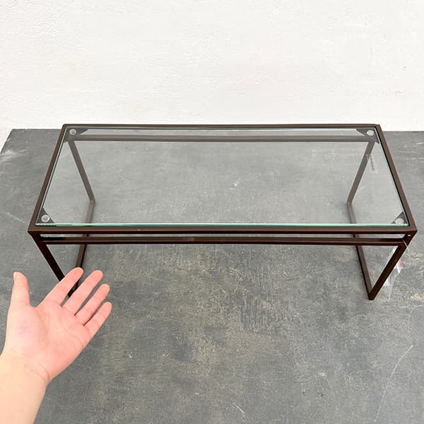 園芸ネット本店｜ジョセフアイアン ガラスディスプレイ台 ワイド L