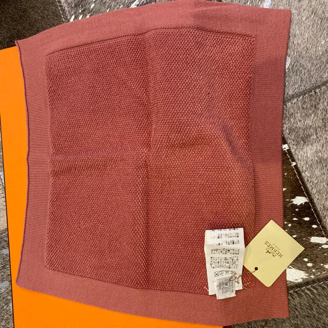 HERMES - 新品 Hermès エルメス ベビーライン プルフ タオル 濃ピンク