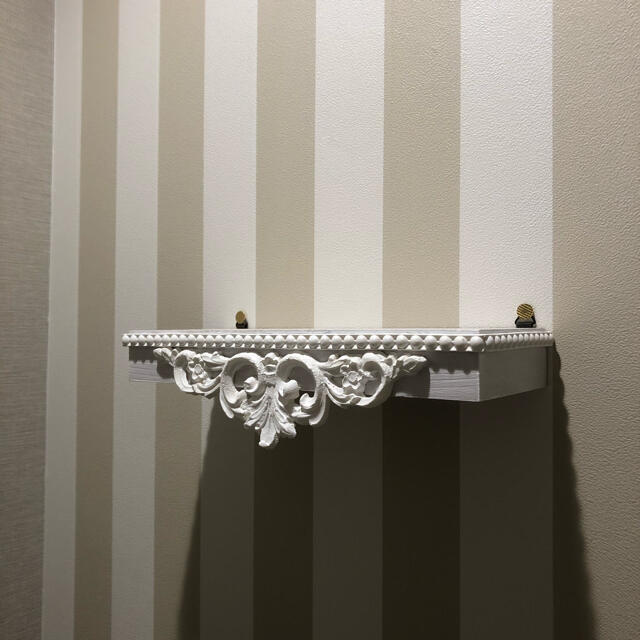 アイアン ウォールシェルフ アンティーク シャビー 白 ホワイト