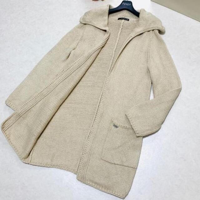 フォクシーエンジェルヘアコットン ウイングカラーカーディガン 40