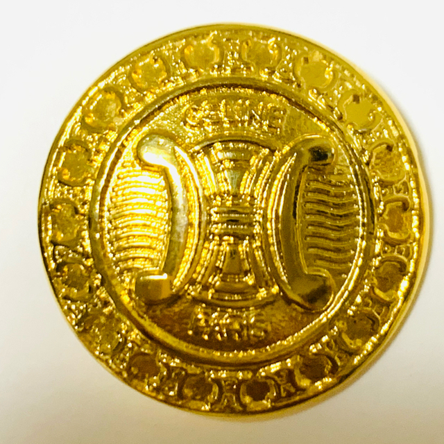 CELINE - 超レア 美品 セリーヌ CELINE ヴィンテージ 金ボタン 直径2.5