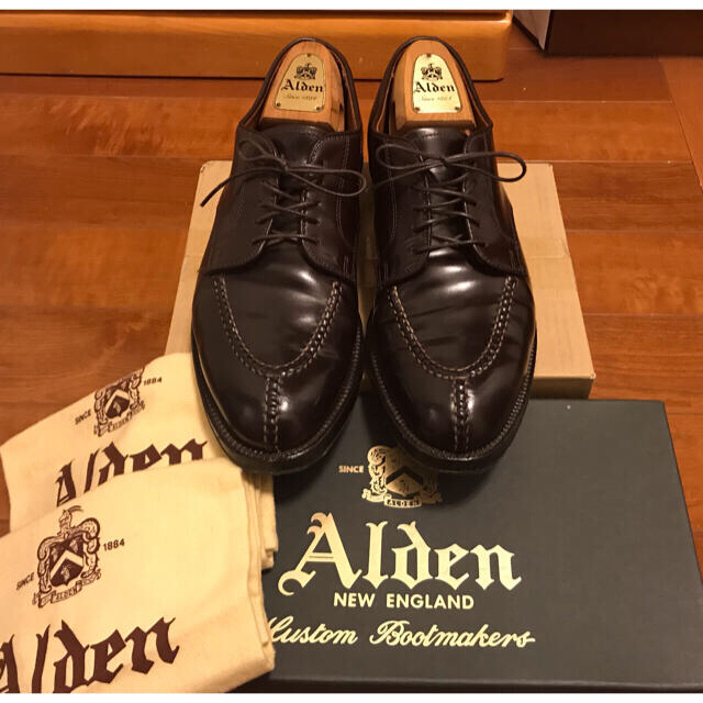 Alden - オールデン コードバン Vチップ バーガンディ 9D 美品の通販