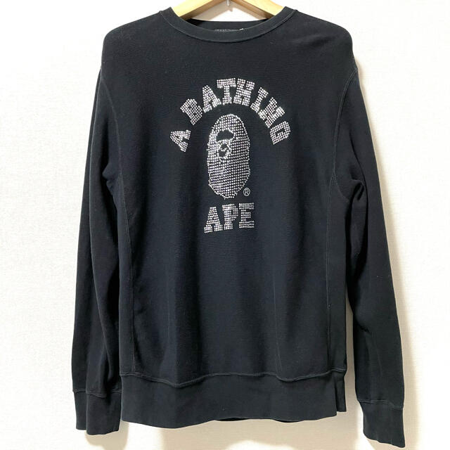 A BATHING APE - A Bathing Ape カレッジロゴ ラインストーン