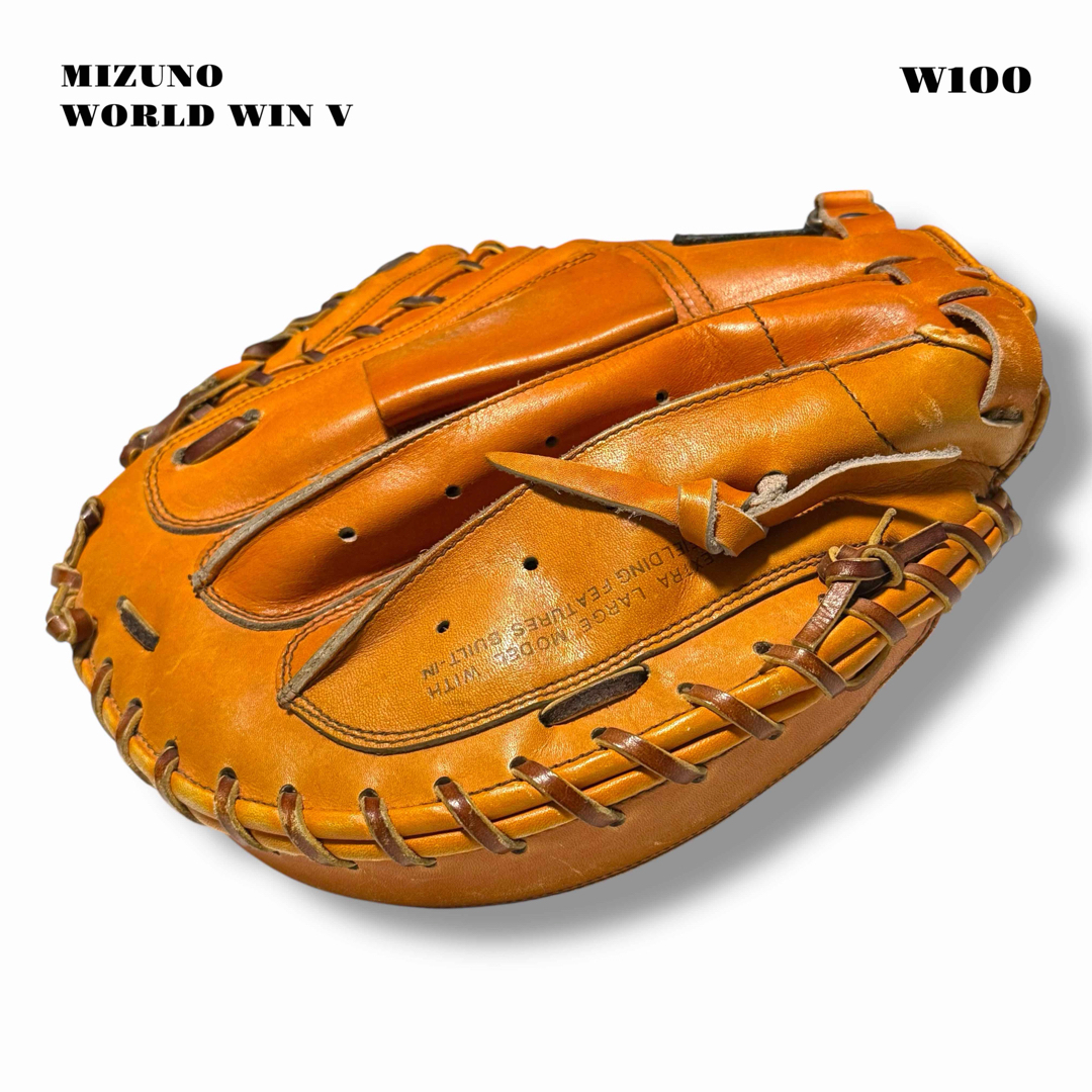 MIZUNO - 希少品！ 旧ミズノ キャッチャー ミット 捕手 オレンジ