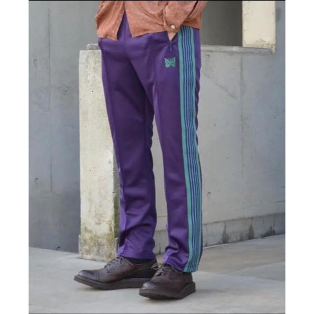 Needles - needles トラックパンツ ナロー エッグプラントの通販 by