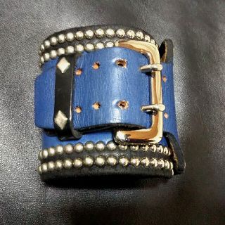 NEIGHBORHOOD - ロイスト スタッズ レザーブレス ウルフズヘッド