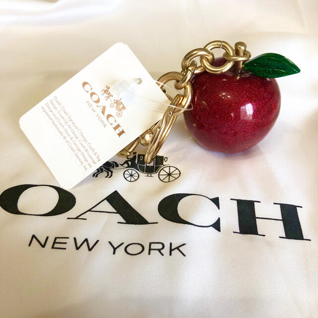 COACH - COACH（コーチ）バックチャーム 新品 りんご キーホルダーの