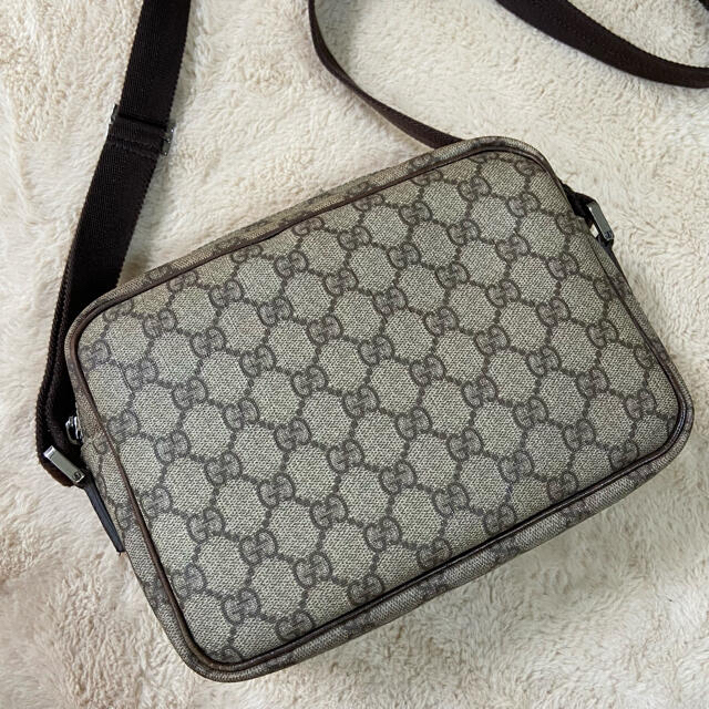 GUCCI - 美品☆OLD GUCCI PVC レザー ショルダーバッグ GGスプリーム