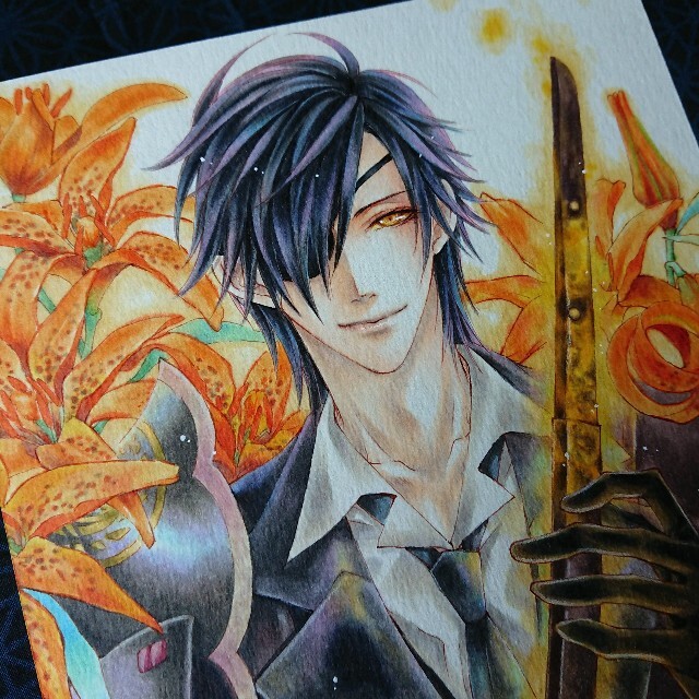 w*P様 手描きイラスト◇ファンアート【燭台切光忠】 全国無料，SALE