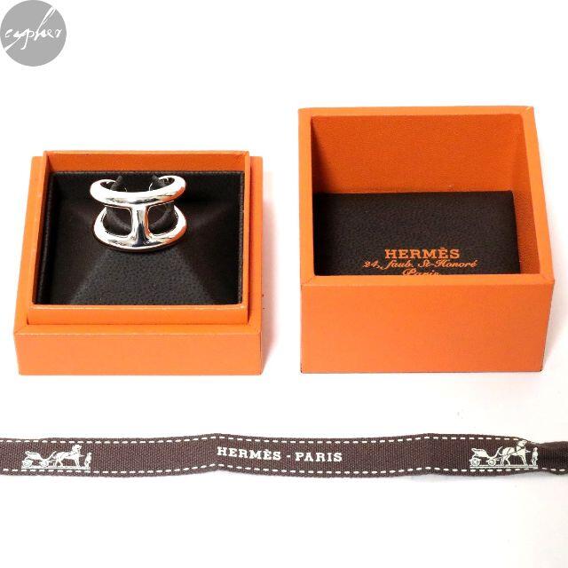 HERMES - HERMES OSMOSE GM シルバー リング 61 新品エルメス オスモズ