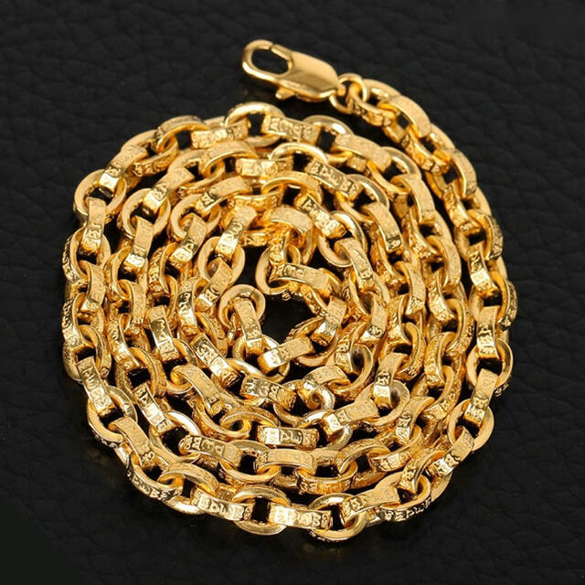 Chrome Hearts - 梵字彫 22k仕上げ ペーパーチェーン ロープチェーン
