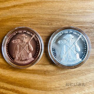 トランプ大統領 1オンス 銀貨 銃規制 銅貨セットの通販 by おにいさん