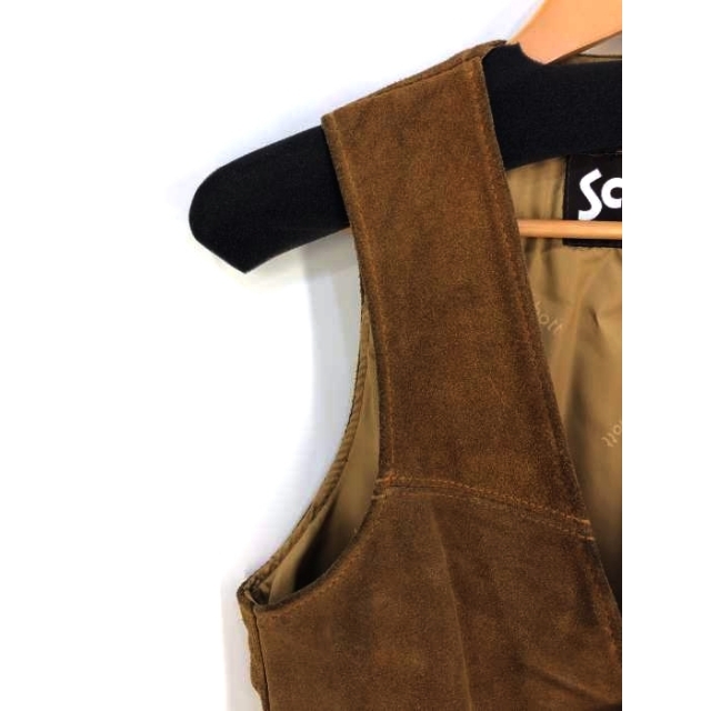 schott - Schott（ショット） クルミボタン スウェードベスト メンズ