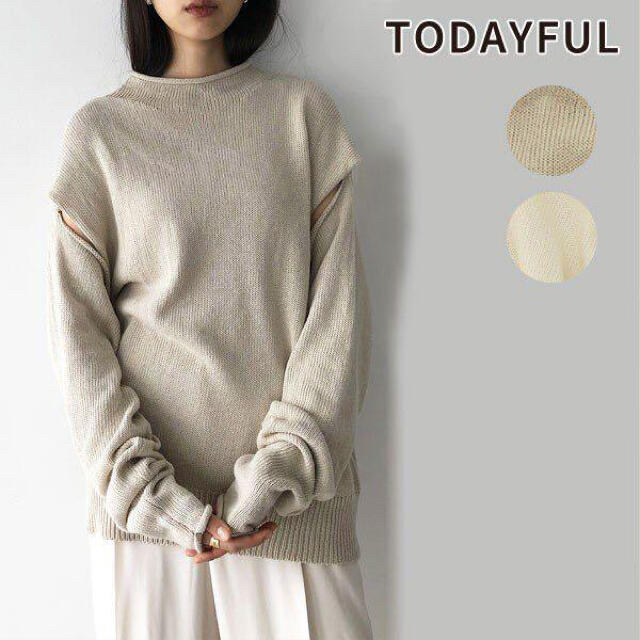 TODAYFUL - TODAYFUL Sleeve Slit Knit スリーブスリットニットの通販