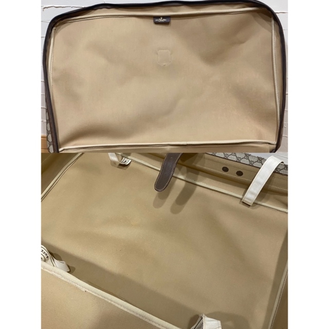 GUCCI - 80'S OLD GUCCI シェリーライン スーツケース キャンバス