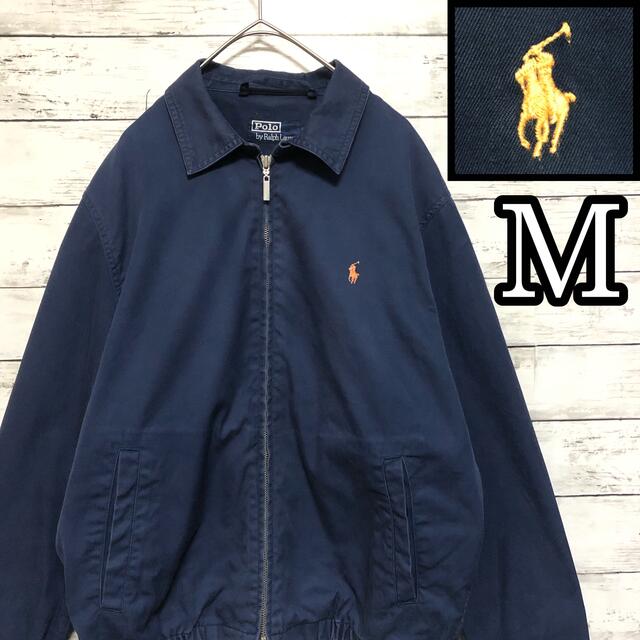 POLO RALPH LAUREN - 90s ラルフローレン スウィングトップ 紺