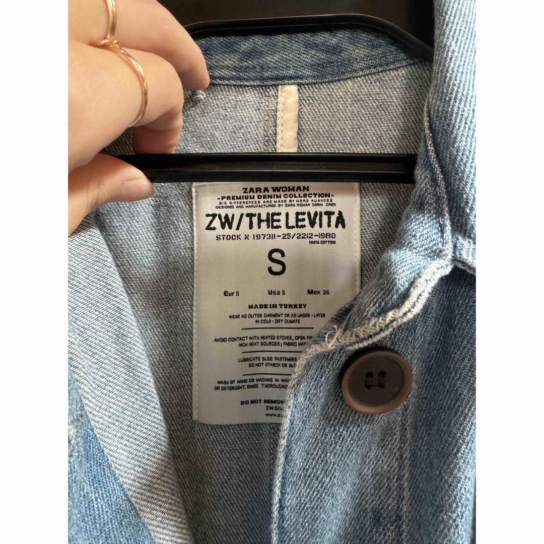 ZARA - ザラ ZARA WOMAN デニム ステンカラーコートの通販 by 〜petit