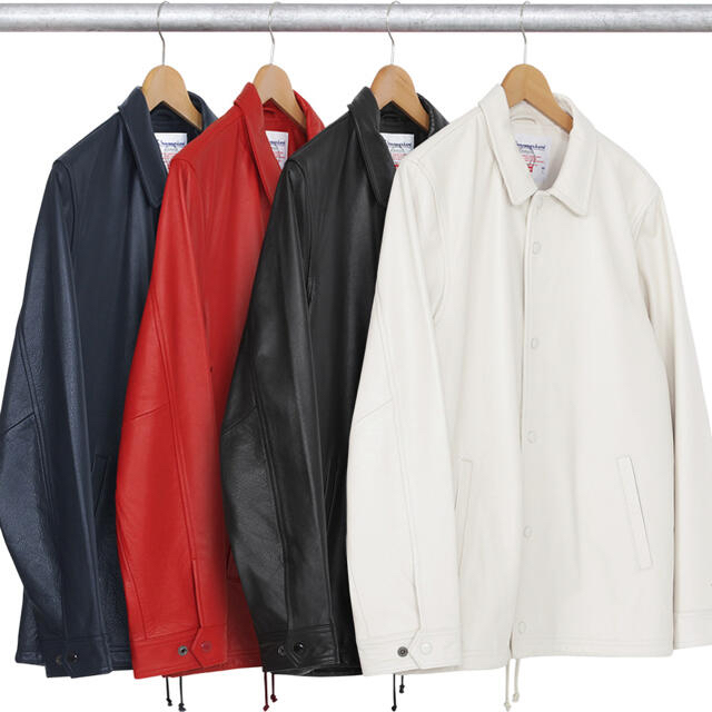 Supreme - Supreme Champion レザー コーチジャケット 黒 S