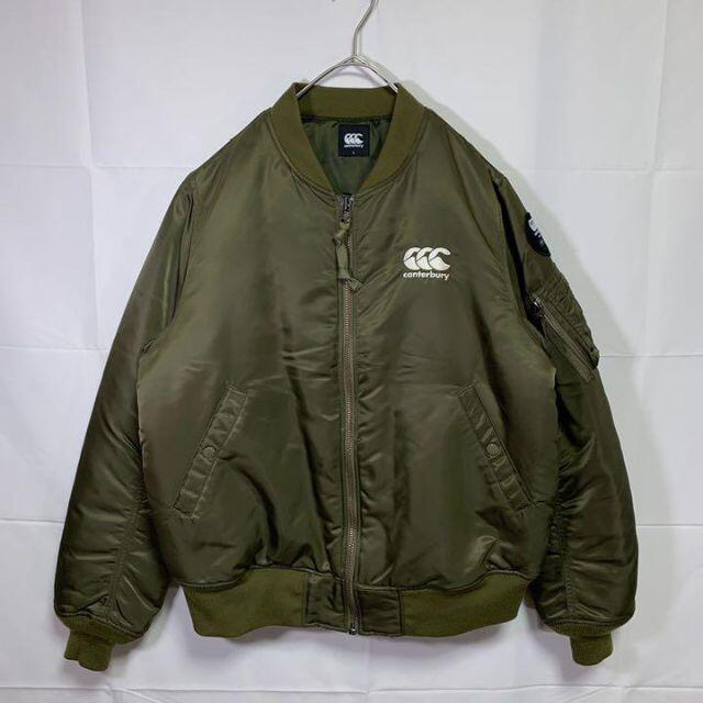 CANTERBURY - カンタベリー フライトジャケット ma-1 カーキ L バック