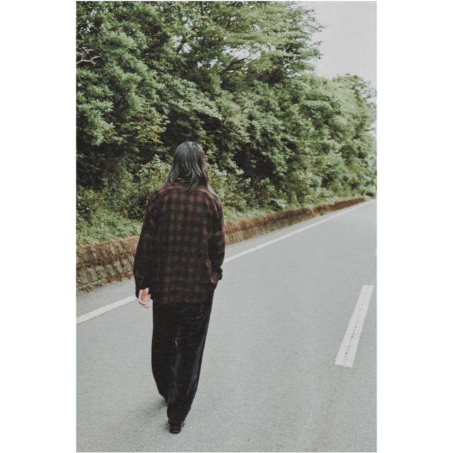 COMOLI - COMOLI ウールチェック オープンカラーシャツ サイズ2の通販