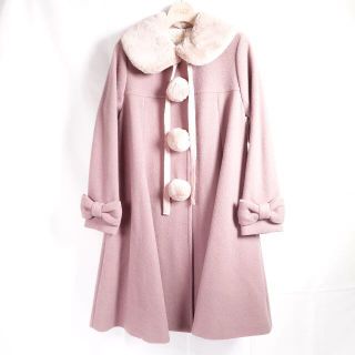 ルルゲッタ Leur Getter フレアフリルコート ピンク Leur Getter