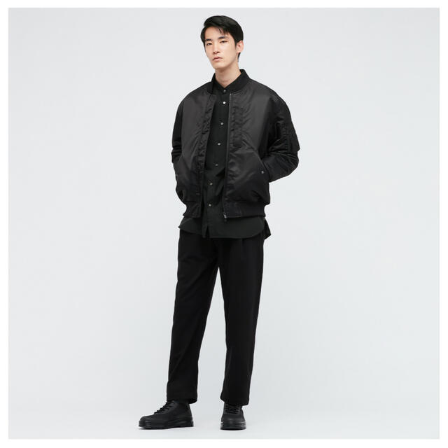 UNIQLO - +J UNIQLO ハイブリッドダウンオーバーサイズMA-1の通販 by