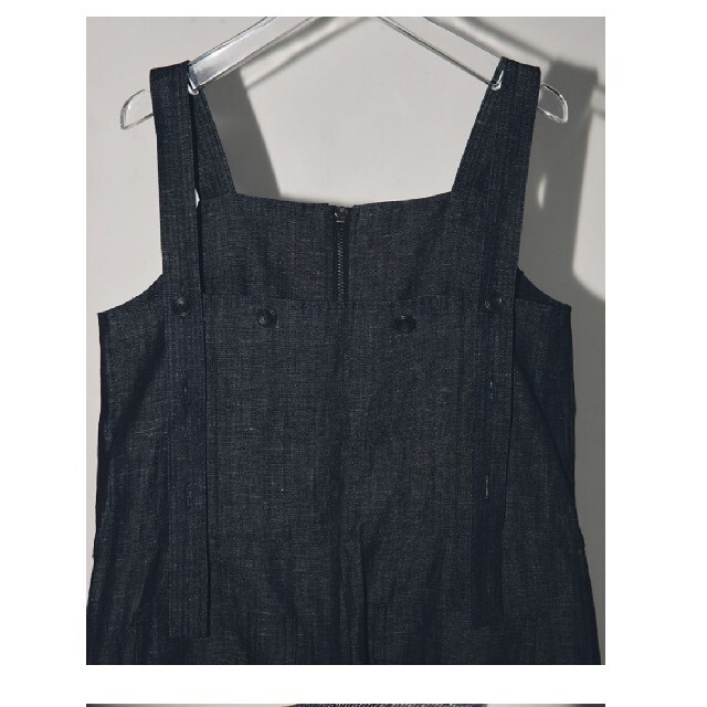 TODAYFUL Front Zip Salopette TODAYFUL Frontzip Cotton Salopette黒