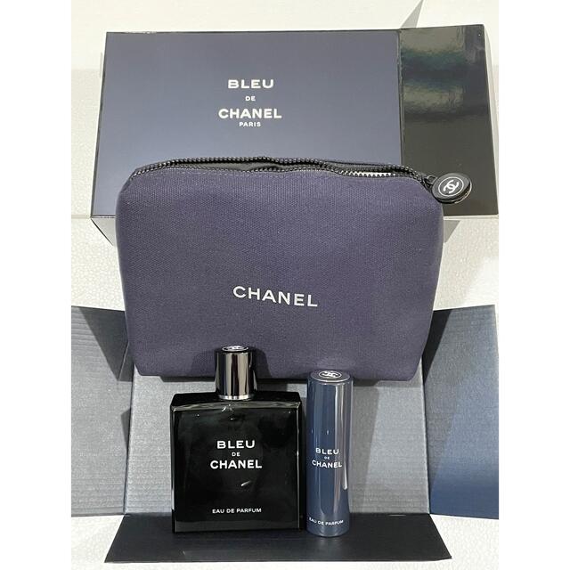 CHANEL - シャネル⭐️限定発売ポーチ付きブルーオードパルファムSETの