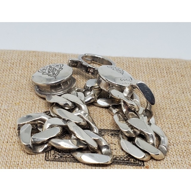 GUCCI - 【超レア廃盤美品】GUCCI ブレスレット 喜平 オールドグッチ