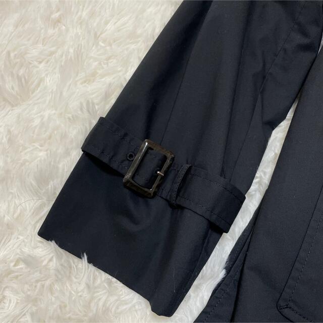 Rose Tiara - Rose Tiara バックプリーツ トレンチコート ブラック