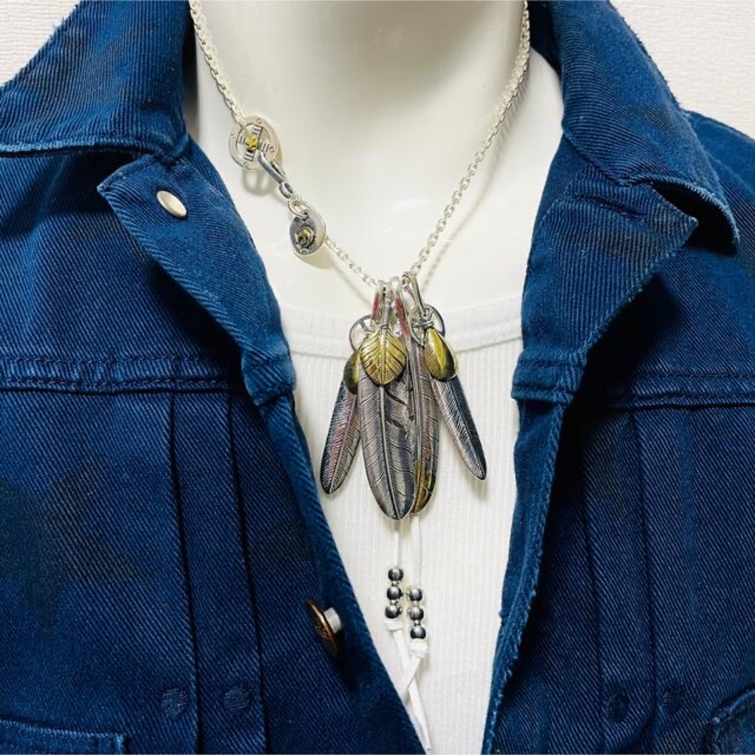 goro's - silver925 フェザーネックレス 神セット ゴローズ 好きに