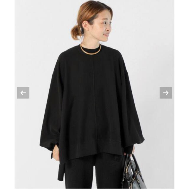 ENFOLD エンフォルド DOUBLECLOTH リブブラウス ENFOLD DOUBLECLOTH