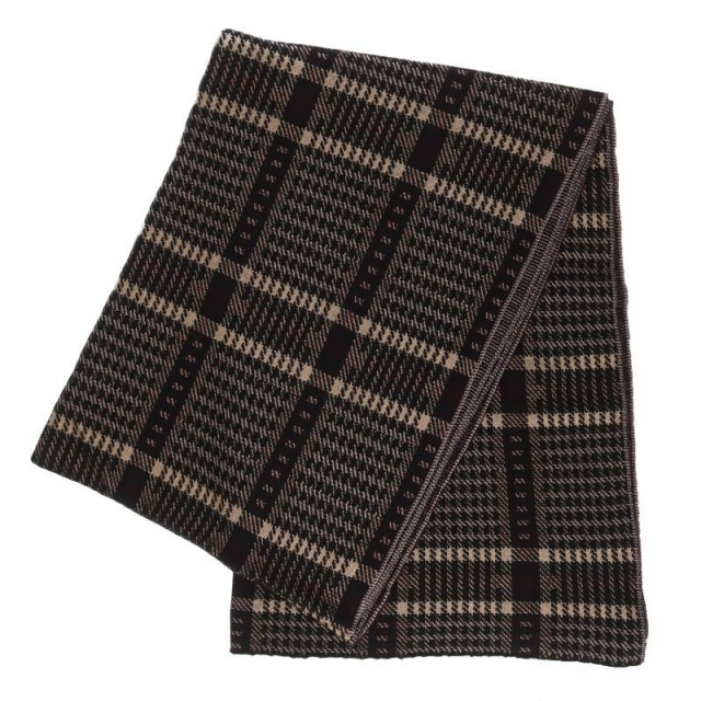 DRIES VAN NOTEN - ドリスヴァンノッテン 大判千鳥チェック柄ストール