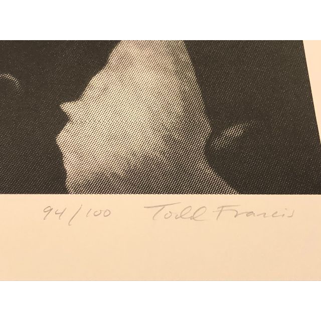 Todd Francis トッドフランシス 直筆サイン入りポスター 個展用作品