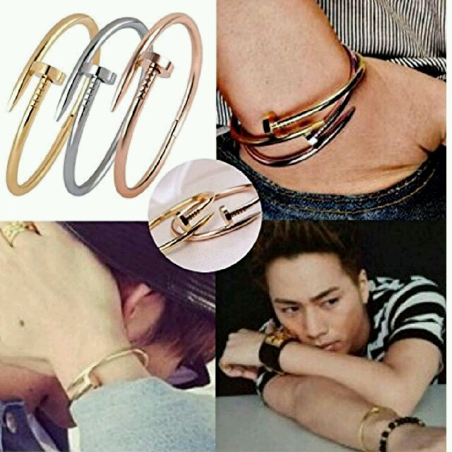 登坂広臣着用タイプ 一本釘ブレスレット 一個 ピンクゴールドの通販 by