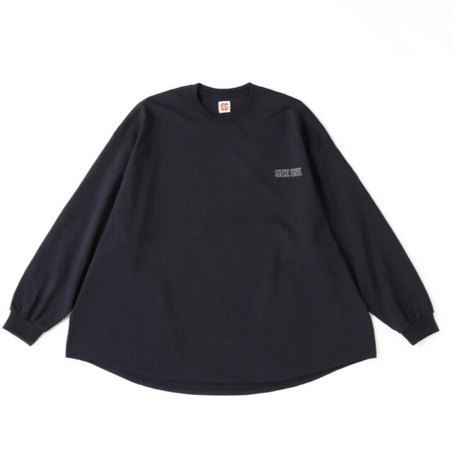 XL SEE SEE SUPER BIG LS TEE ネイビー seesee SEE SUPER BIG XLサイズ
