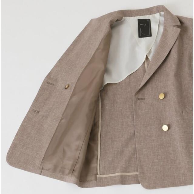 Noble - NOBLE｜麻ストレッチダブルブレストジャケット｜36の通販 by