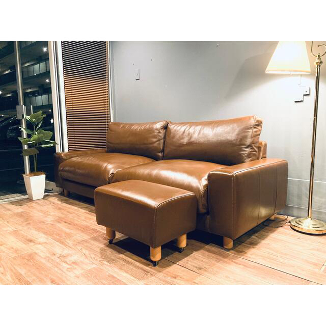 MUJI (無印良品) - NKM様専用 高級素材無印20万本牛革張りフェザー3人