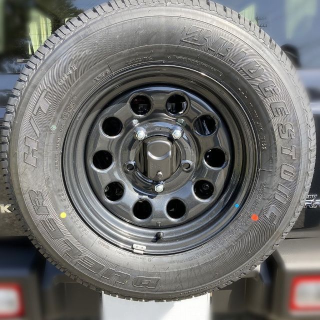 スズキ - 【新車外し】ジムニーシエラ スペアタイヤ 鉄ホイール 195