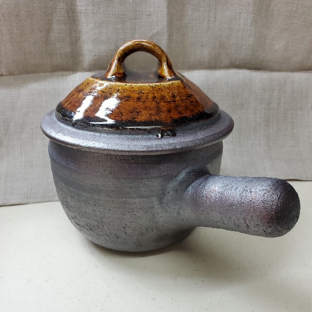 岩井窯 （山本教行）蓋付片手土鍋 【小】の通販 by ganguroko's shop