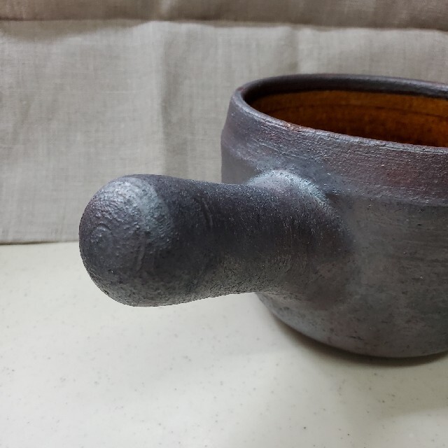 岩井窯 （山本教行）蓋付片手土鍋 【小】の通販 by ganguroko's shop