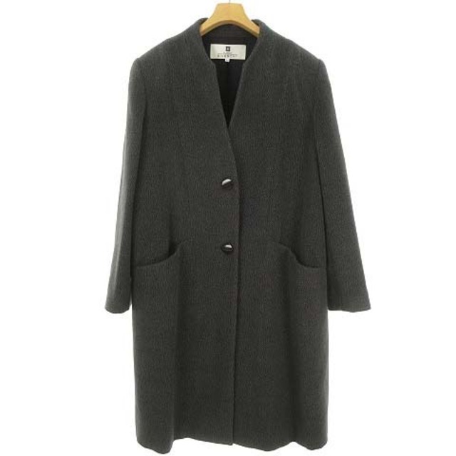 GIVENCHY - GLAMOUR アンゴラ ウール ロングコート ノーカラーコート