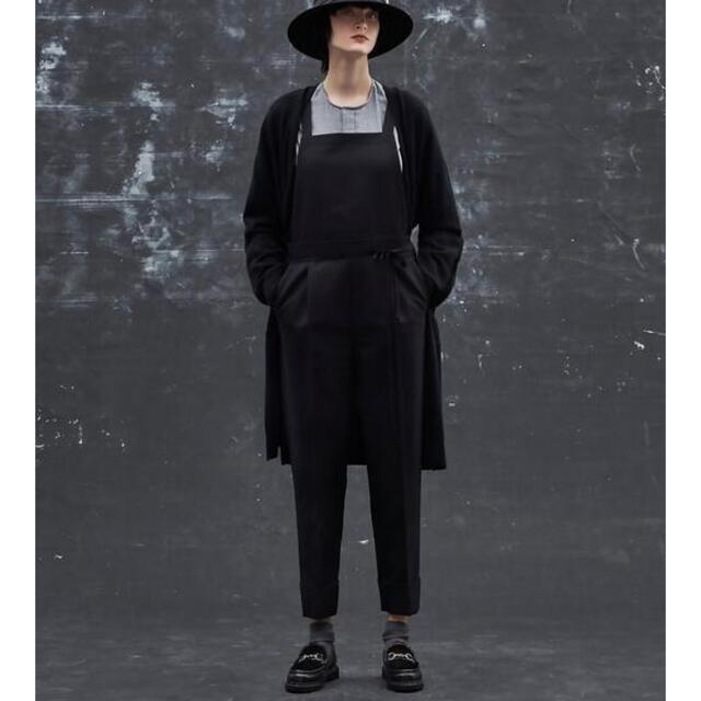 Drawer（ドゥロワー）ウールツイルサロペット ブラック 36