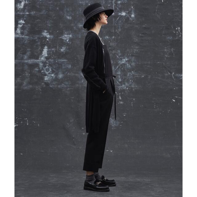 Drawer（ドゥロワー）ウールツイルサロペット ブラック 36