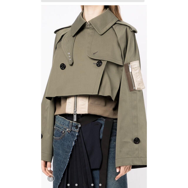 sacai - sacai サカイ ショートトレンチ サイズ1 完売品 美品の通販 by