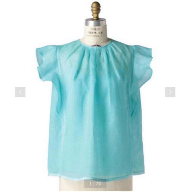 Drawer - ドゥロワー Drawer フリル ギャザー ブラウス リネン の通販